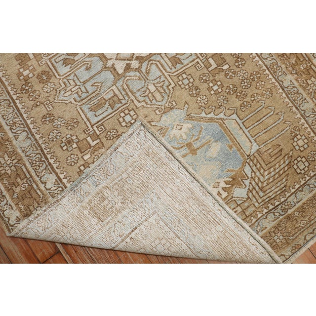 Textile Antique Zabihi Collection Persian Heriz Rug - 3'4" x 4'6" For Sale - Image 7 of 9
