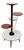 German Plant Stand by Opal, 1950s For Sale