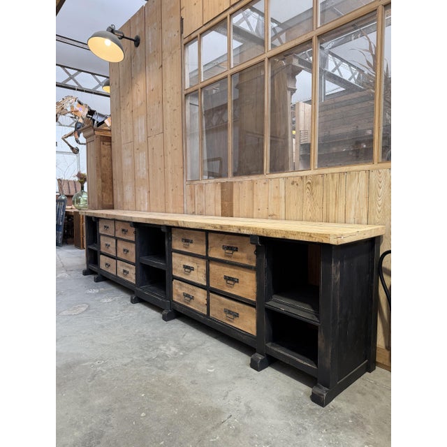 1930s Larrge Early 20th Century Workbench For Sale - Image 5 of 16