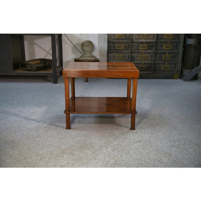 Art Deco Side Table in Varnished Wood, 1940s For Sale - Image 3 of 10