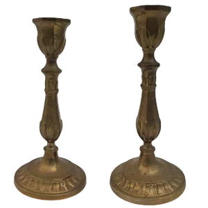 Pair of Antique Victorian Candlesticks