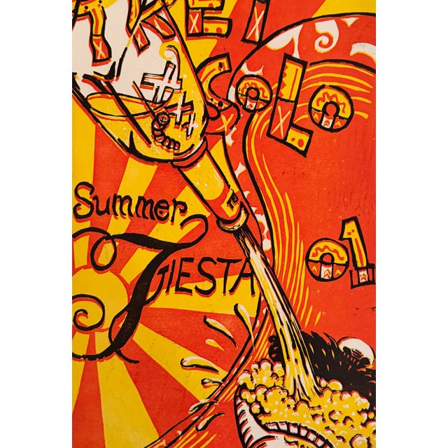 Drawing/Sketching Materials Trey Anastasio - “Trey Solo – Summer Tour Fiesta 2001,” Signed Limited Edition Concert Poster, No. 44/50 For Sale - Image 7 of 8