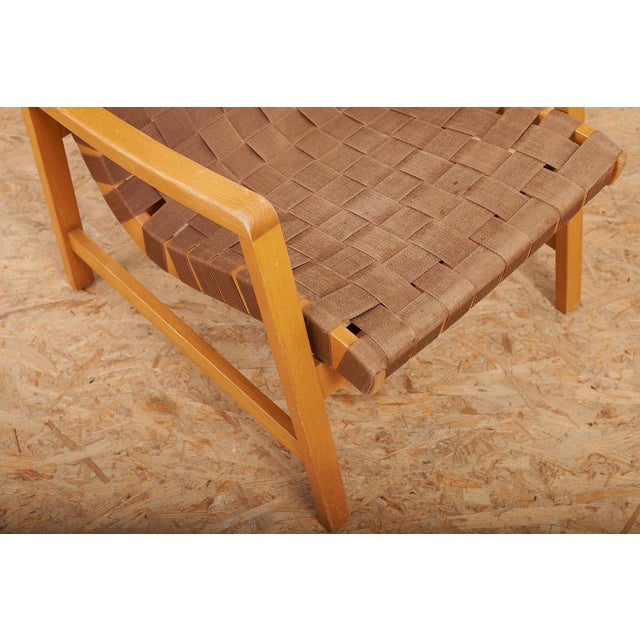 Wood Model 652 Vostra Armchair in Beech and Fabric by Jens Risom for Walter Knoll, 1942 For Sale - Image 7 of 13