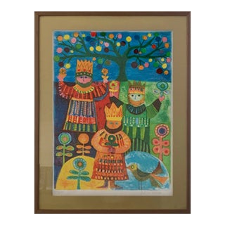 Three Kings, Judith Bledsoe Lithograph For Sale