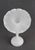 Charming example of a white mid century "Jack In The Pulpit" glass vase from the period around 1960 in France. This...
