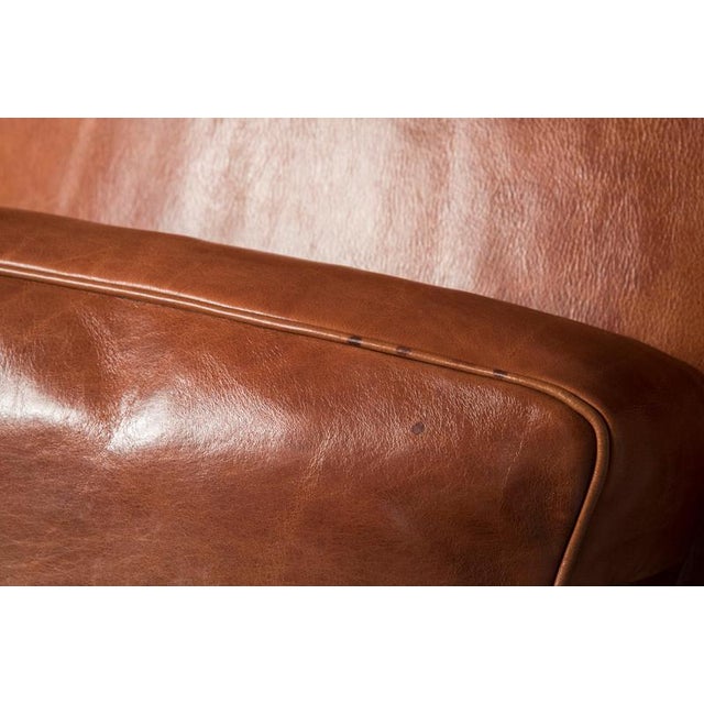 Leather Chairs with Ottomans from Baxter, Set of 4 For Sale - Image 12 of 18