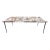 Interlude Home Reclaimed Wood Mosaic Dining Table With Iron Hairpin Legs For Sale