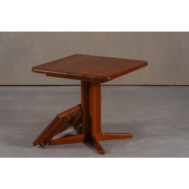 Mid-Century Modern Vintage Morten Dining Table in Teak by Niels Koefoed for Hornslet Mobelfabrik, Denmark, 1970s For Sale - Image 3 of 9