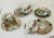 Emerald Vintage Large Chinese Famille Rose Medallions Set Salad Bowl, Oval Platter, Tea Cups & Saucers, Mini Sake/Rice Bowls Set - 19 Pieces For Sale - Image 8 of 13