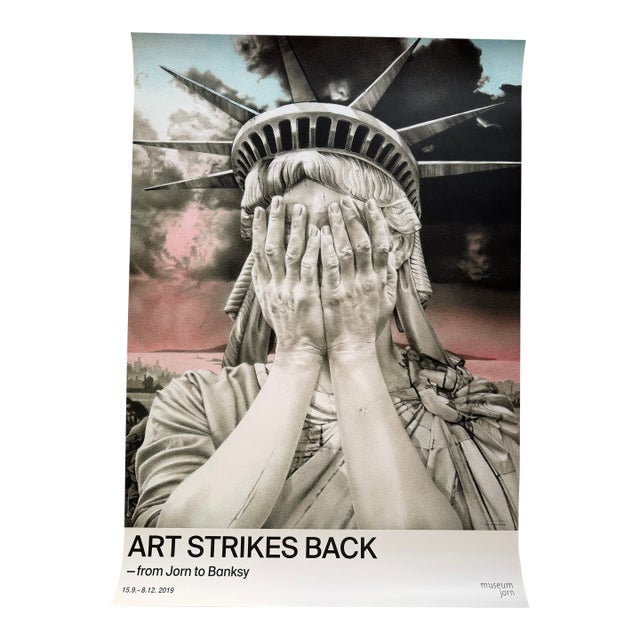 Gee Vaucher, Oh America, 1989, , Exhibition Poster, 2019 “Art Strike Back….” Printed in Denmark For Sale