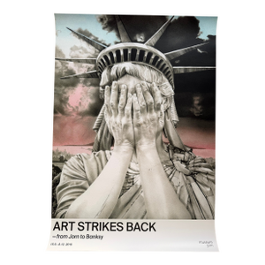Gee Vaucher, Oh America, 1989, , Exhibition Poster, 2019 “Art Strike Back….” Printed in Denmark