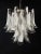 Metal Italian Murano Chandelier – 26 Glass Petals Swallow For Sale - Image 7 of 11