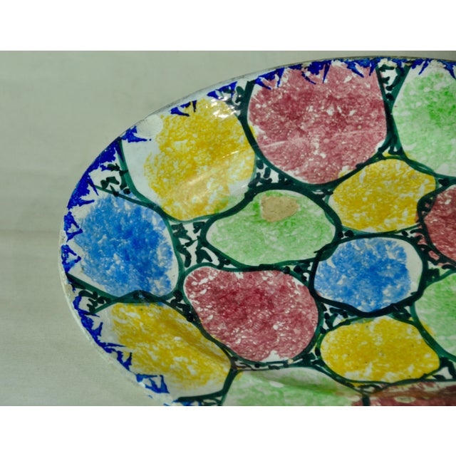 Blue Hand Painted Portuguese Plate, 1930s For Sale - Image 8 of 12