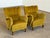 1940s Scandinavian Wingback Lounge Chairs in Olive Velvet from Fritz Hansen, 1940s, Set of 2 For Sale - Image 5 of 13
