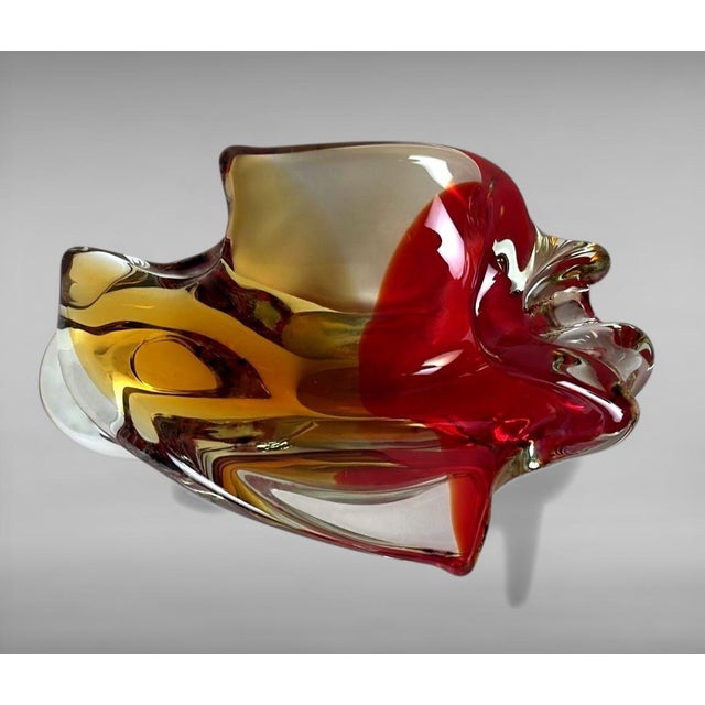 Murano Sommerso Glass Centerpiece, Multicolored Italian Art Glass For Sale - Image 4 of 18