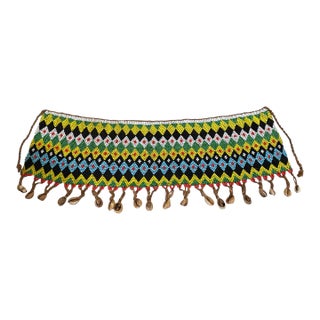 Ceremonial Skirt Kirdi Beaded Cache Sex Pikuran Cameroon 19" W For Sale
