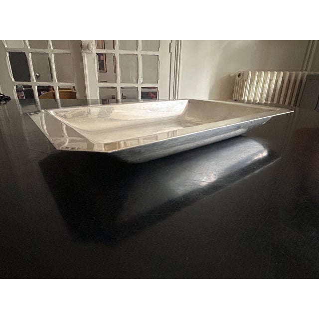 Traditional Antique Silver-Plated Metal Dish, 1890s For Sale - Image 3 of 7