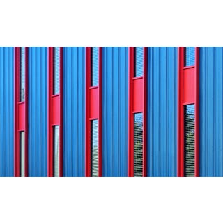 John C. Magee, Red Pentad of Panes, Photographic Paper For Sale