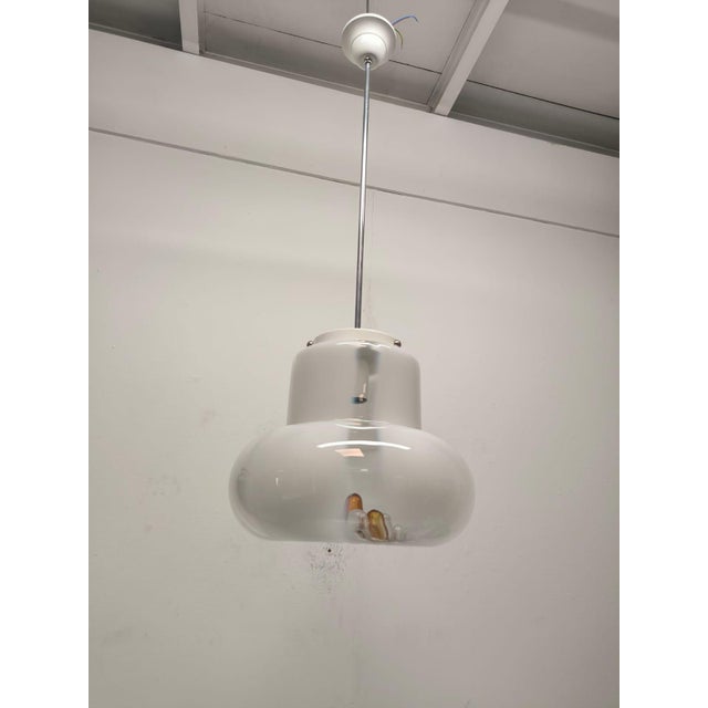Glass Suspension Light from AV Mazzega, 1970s For Sale - Image 4 of 13