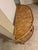 Mid-Century Modern 1970s Vintage Two-Tier Rattan Demilune Console Table With a Half-Moon Design For Sale - Image 3 of 12
