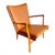 Vintage Hans Wegner Ap-16 Lounge Chair in Oak & Cognac Leather, 1951 For Sale