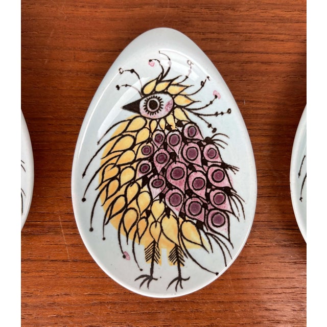 Mid-Century Modern Danish Small Oyster or Sauce Plates by Beth Breyen for Royal Copenhagen, Set of 4 For Sale - Image 14 of 18