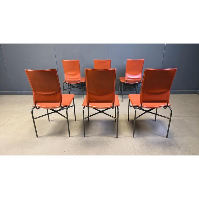 Dining Chairs by Ross Littel for Matteo Grassi, 1970s, Set of 6 For Sale - Image 6 of 17