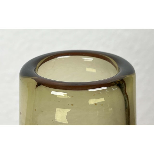 Mid-Century Modern Mid-Century Modern Danish Labrador Series Vase in Yellow Green Glass by Per Lütken for Holmegaard, 1950s For Sale - Image 3 of 16