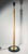 Vintage Lightolier turned concave wood staff floor lamp Signed on underside.