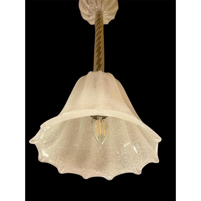 Typical 1940s characteristics • blown murano glass, often colorless or slightly tinted, sometimes milky opaline, with high...