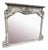 Large Antique English Painted Overmantle Mirror For Sale