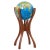 American Studio Globe Stand with Globe by Bud Tullis, 1981 For Sale - Image 8 of 8