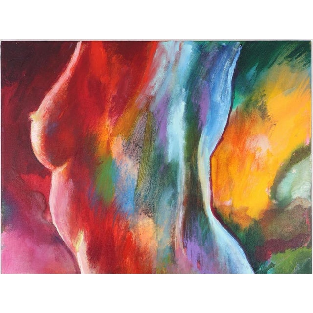 Violet Original Jonas Gerard Oil Painting “Cotton Candy #2” / “Calypso” 24” X 36” Signed For Sale - Image 8 of 12