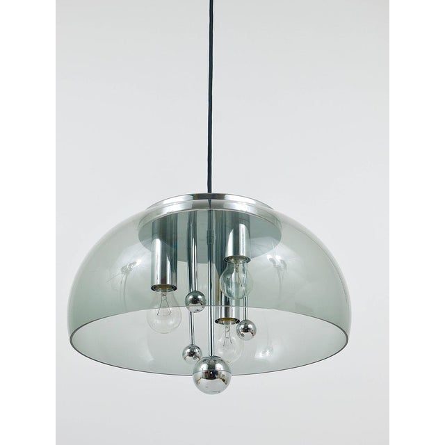 Mid-Century Space Age Globe Pendant Lamp with Chromed Spheres, Germany, 1970s For Sale - Image 12 of 18