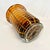 1970s Vintage Boho Chic Italian Style Blown Glass Vase With Opaque Grid Design Encased For Sale - Image 9 of 11