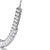 Haus of Brilliance 14K White Gold Lab Grown Diamond 5.0 Cttw Emerald Cut Station Necklace For Sale - Image 4 of 4