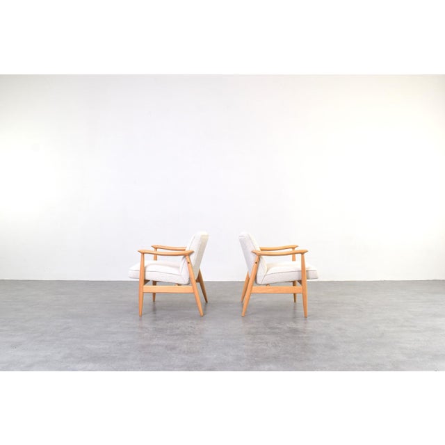Mid-Century Modern Mid-Century Modern Lounge Chairs by J. Kędziorek, 1960s, Set of 2 For Sale - Image 3 of 17