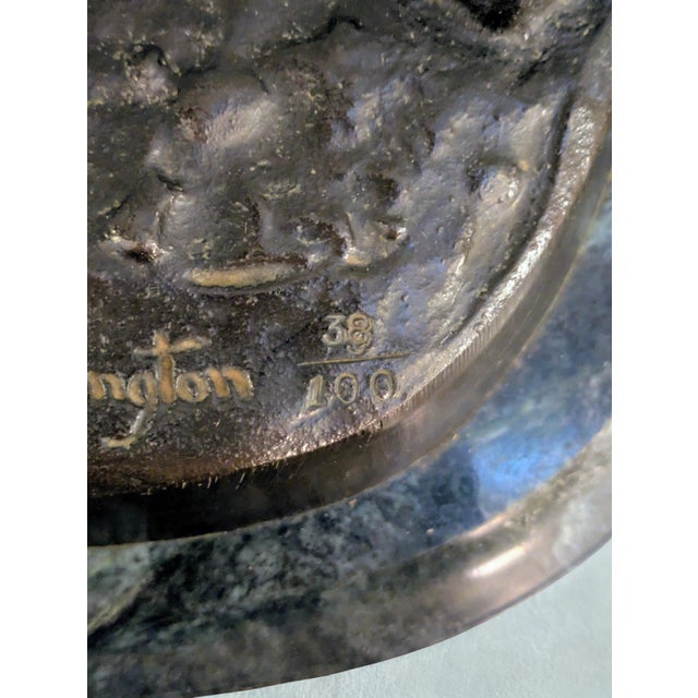 1940s Limited-Edition (38/100) Bronze Sculpture: "Bronco Buster" by Frederic Remington For Sale - Image 14 of 14