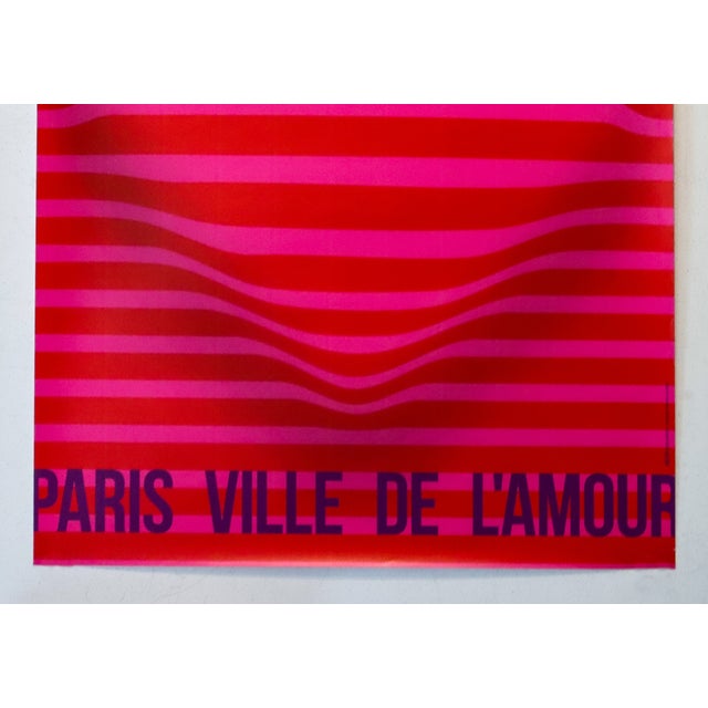 Contemporary 2026 French Ville De Paris Poster - Paris Ville De l'Amour (Stripes) For Sale - Image 3 of 4