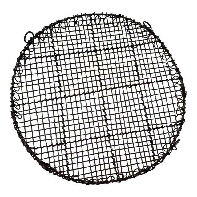Antique Woven Wire Tray For Sale