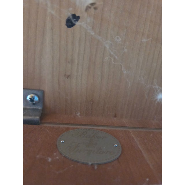 Brown Late 20th Century Baker Furniture Maple Side Table - Neo Classical For Sale - Image 8 of 8