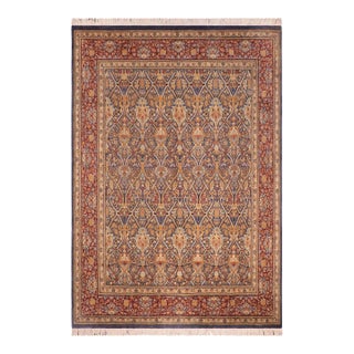 Elegant 1990's Pak-Persian Blue/Red Wool Rug - 8'1'' X 10'0'' For Sale