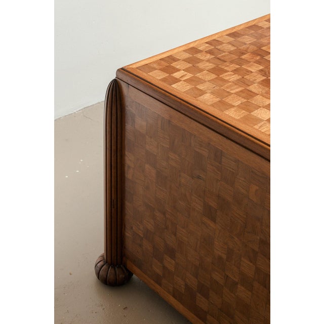 Wood Art Deco Writing Desk, France, 1930s For Sale - Image 7 of 15