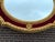 1970 French Louis XVI Gold Velvet Wood Wall Mirror For Sale - Image 10 of 13