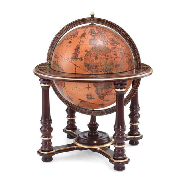 Brown Aphrodite Globe Bar by Zoffoli Mappamondi For Sale - Image 8 of 8