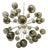 21st Century Nova Satin Brass Smoky Murano Sputnik Chandelier by Fabio LTD For Sale