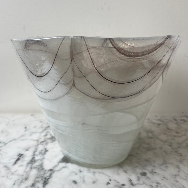 Large Vintage Murano Glass Vase For Sale - Image 10 of 10