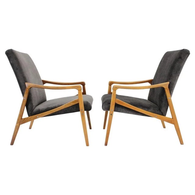 Beech Armchairs, Czechoslovakia, 1960s For Sale - Image 13 of 13