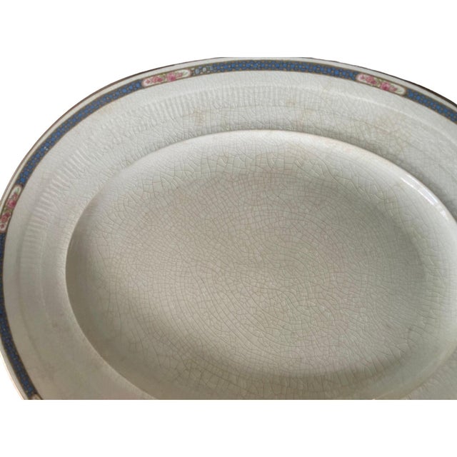 Antique Oval Platter by W.H. Grindley & Co. (England) — Kendal Pattern From the sought-after Georgian Ivorie collection,...