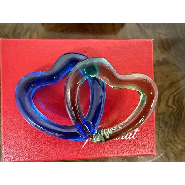 Early 21st Century Baccarat Linking Hearts + Box For Sale - Image 5 of 12